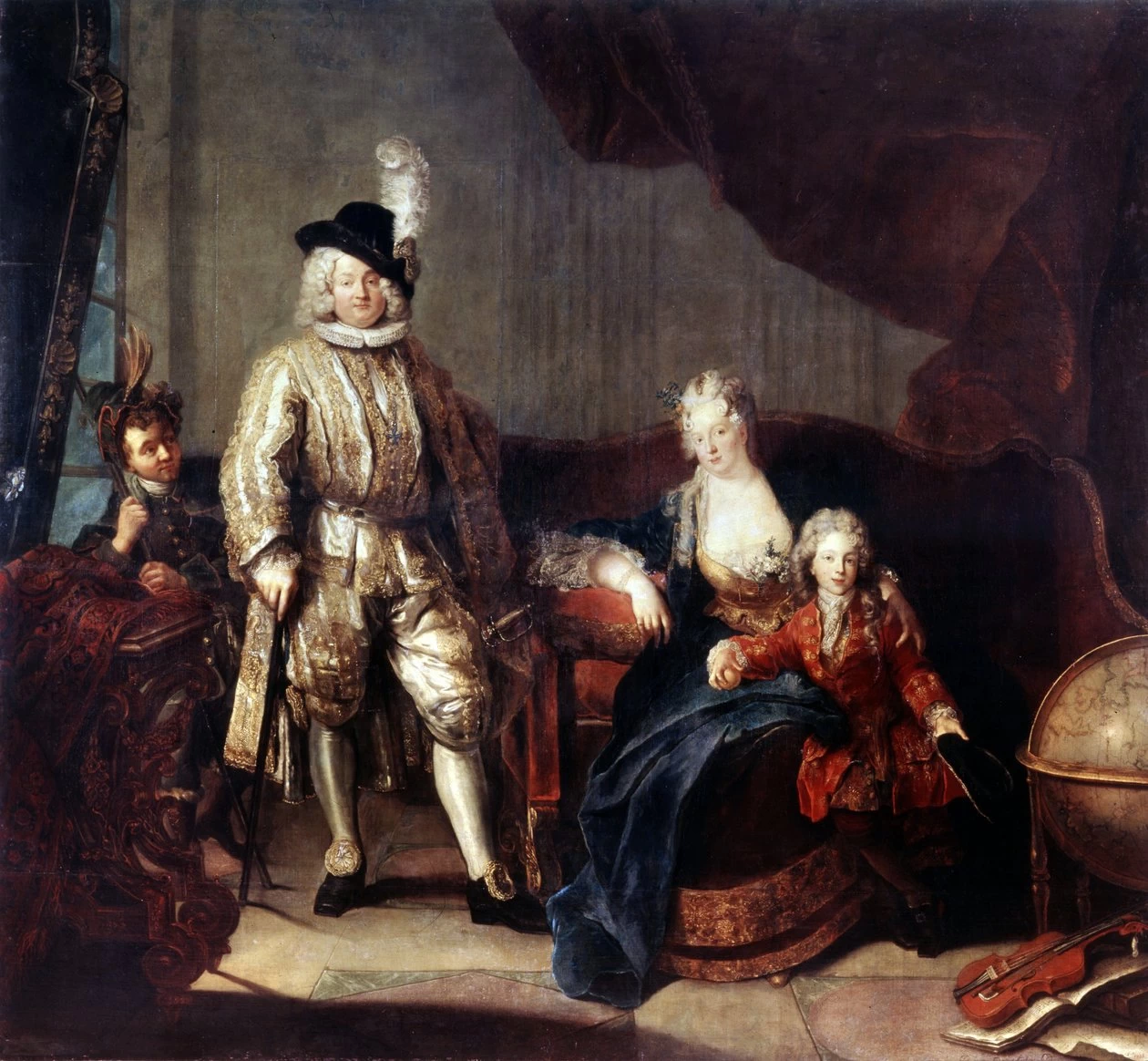 Un ritratto della famiglia del Barone von Erlach - Hermitage, San Pietroburgo